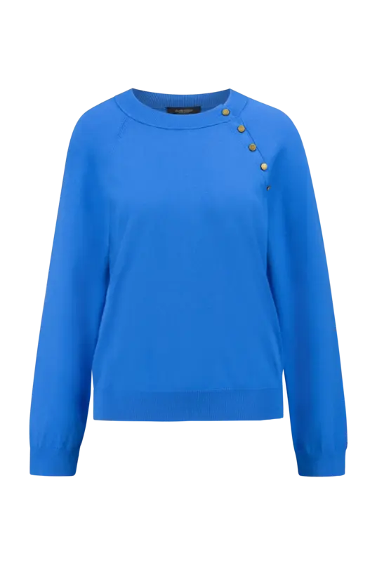 Trui met knoopdetail