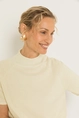 Trui met korte col en lurex-effect