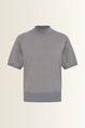 Trui met korte col en lurex-effect