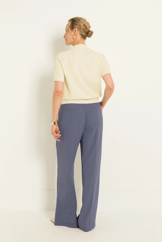Trui met korte col en lurex-effect
