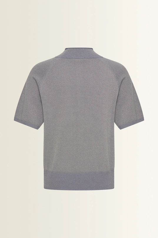 Trui met korte col en lurex-effect