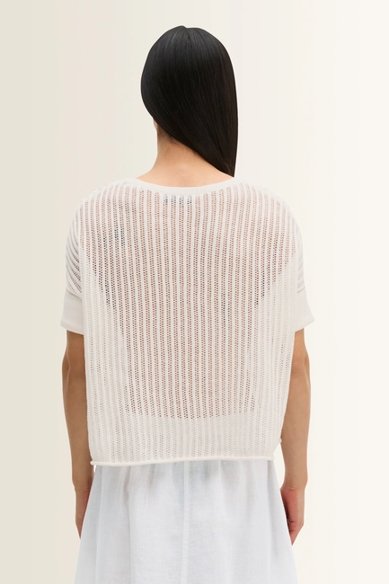 Trui met mesh structuur Marc O'Polo