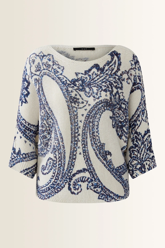 Trui met paisleyprint OUI