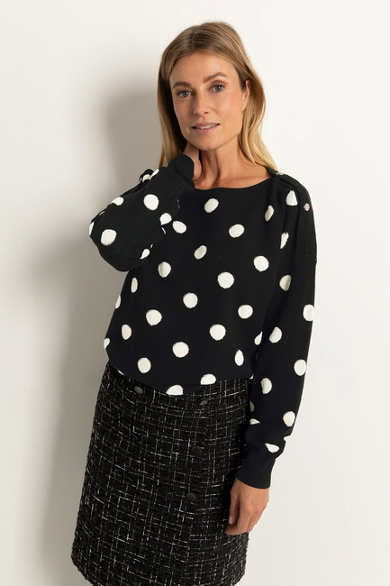 Trui met polkadots