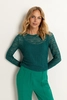 Turtleneck kanten top