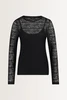 Turtleneck kanten top