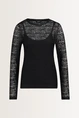 Turtleneck kanten top