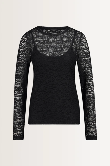 Turtleneck kanten top