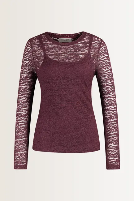 Turtleneck kanten top