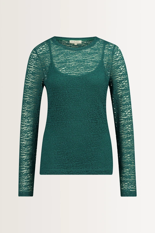 Turtleneck kanten top