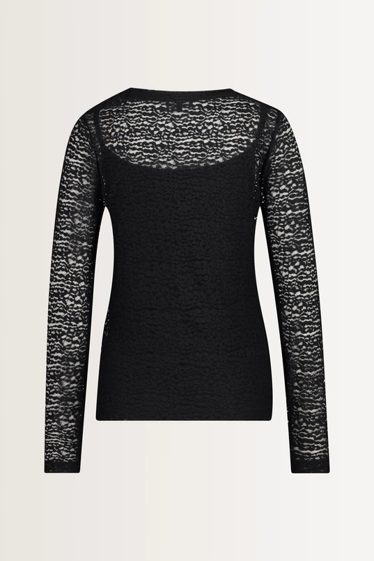 Turtleneck kanten top