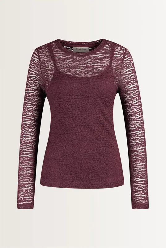 Turtleneck kanten top