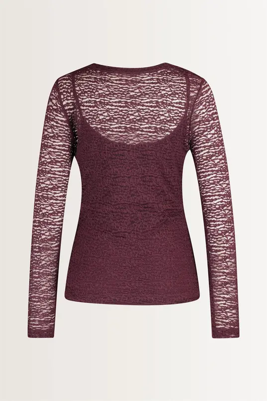 Turtleneck kanten top