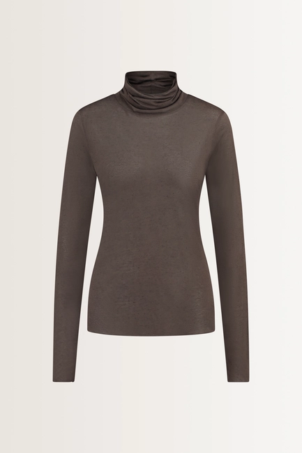 Turtleneck top in cashmeremix