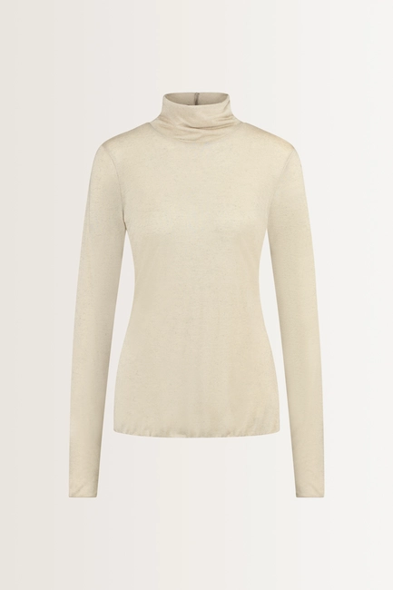Turtleneck top in cashmeremix