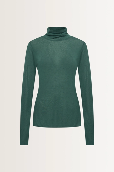 Turtleneck top in cashmeremix