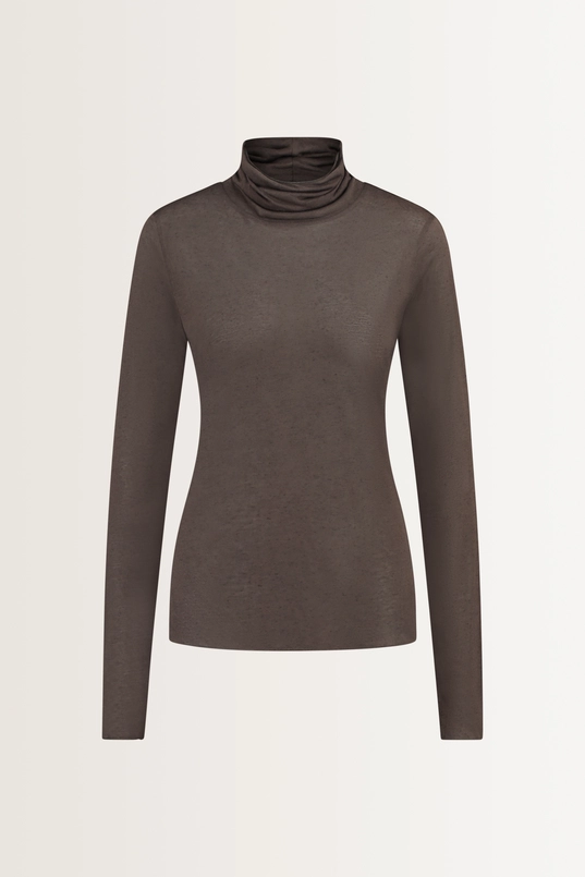 Turtleneck top in cashmeremix