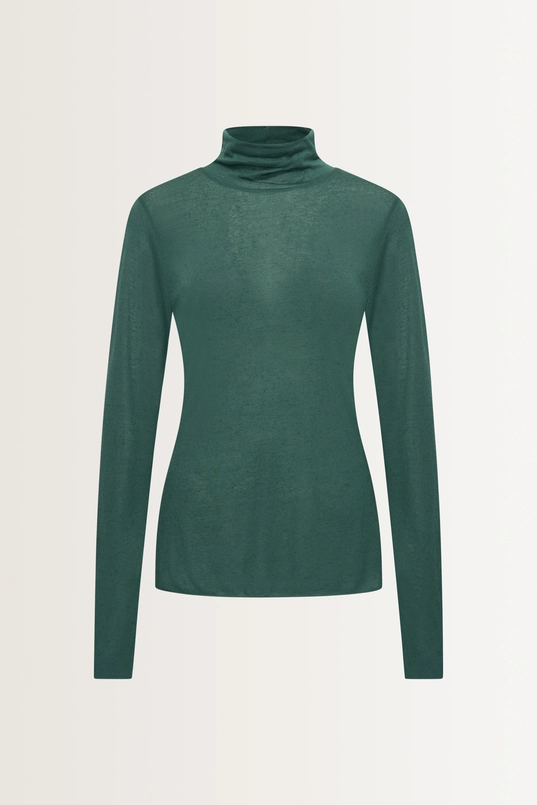 Turtleneck top in cashmeremix