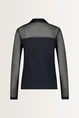Turtleneck top met mesh