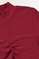 Turtleneck top met rimpeldetails