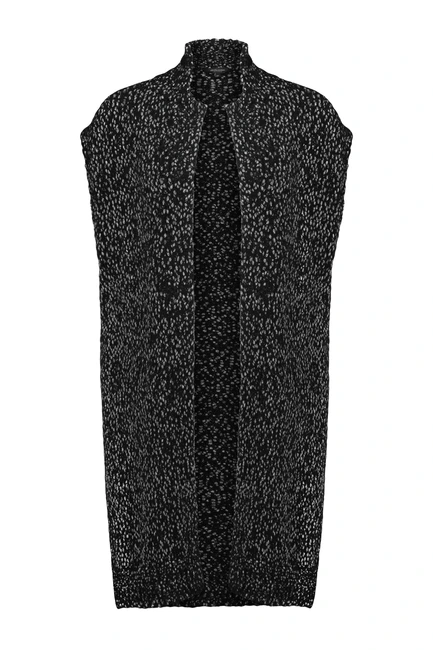 Tweed-look mouwloos vest