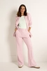 Tweed pantalon met flared pijp