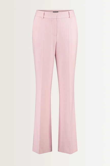 Tweed pantalon met flared pijp