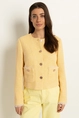 Tweedlook blazer franjedetails