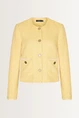 Tweedlook blazer franjedetails