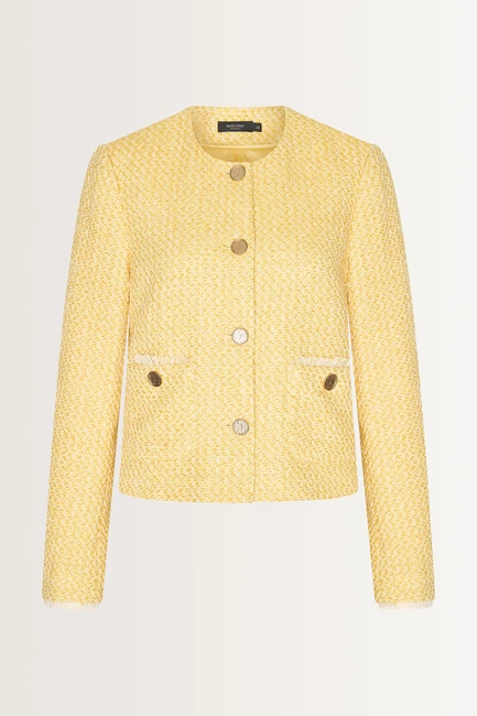 Tweedlook blazer franjedetails