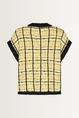 Tweedlook vest met bouclé-effect