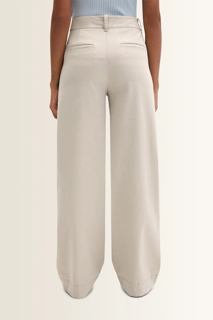 Twill broek met wijde pijp Marc O'Polo