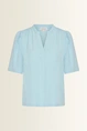 V-hals blouse in lichte structuur