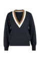 V-hals trui cashmere mix