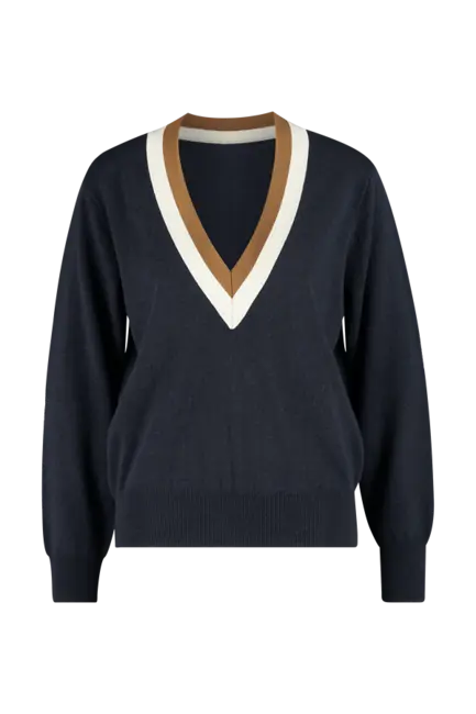 V-hals trui cashmere mix