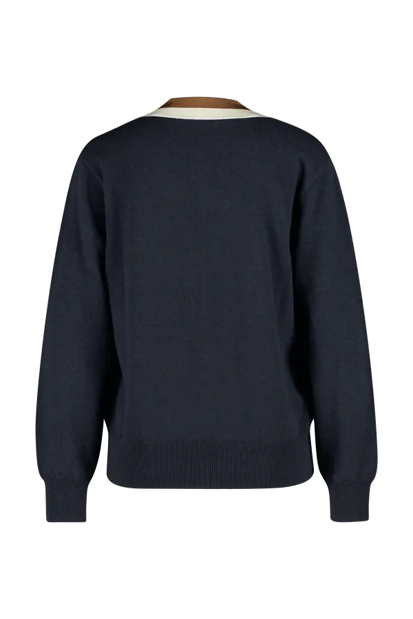 V-hals trui cashmere mix
