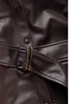 Vegan leather jurk