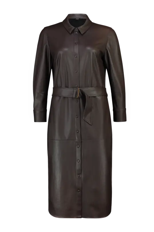 Vegan leather jurk