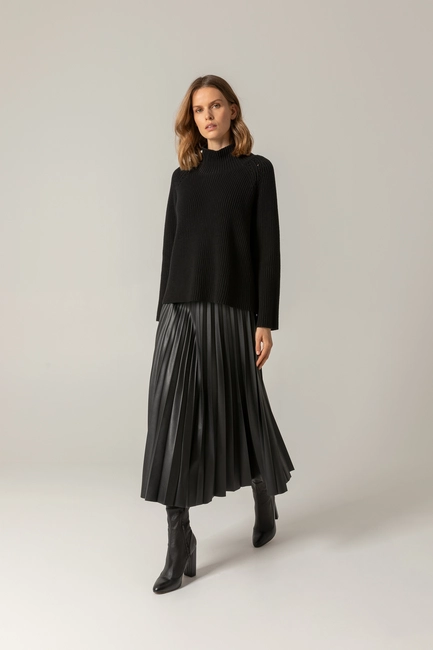 Vegan leather rok