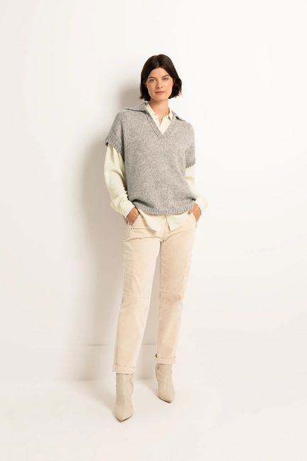 Velours cargo pants