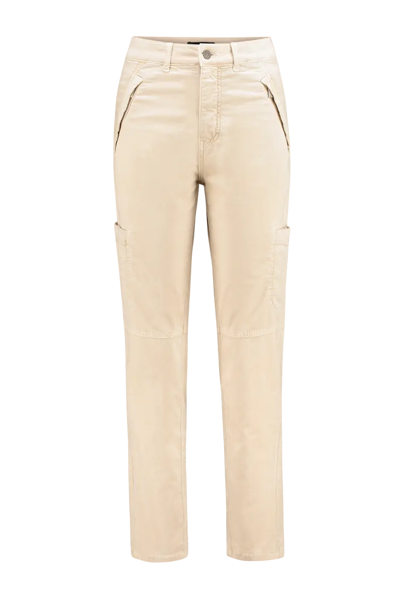 Velours cargo pants