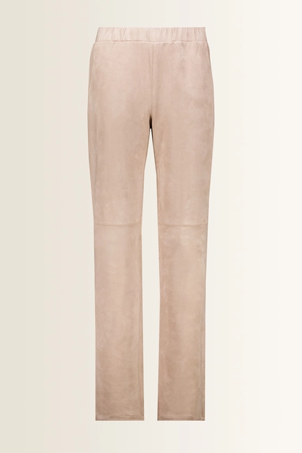 Veloursbroek met elastische taille Monari