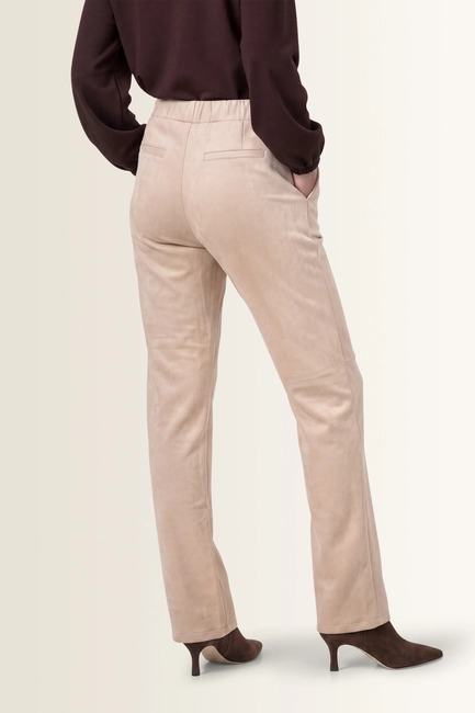 Veloursbroek met elastische taille Monari