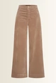 Velvet wide-leg broek