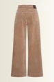 Velvet wide-leg broek