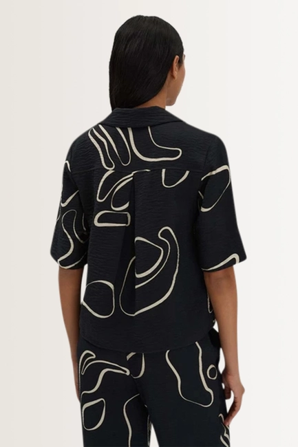 Verkorte blouse met abstracte print Zesora Someday