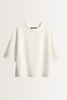 Verkorte blouse met structuur Keveluna detail Someday