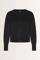 Vest glanzende knoopdetails