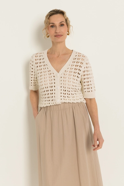 Vest in ajourbrei