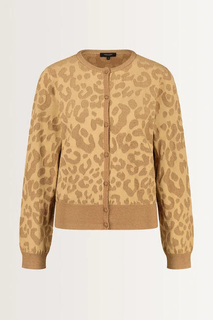 Vest luipaard jacquard